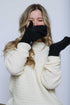 Snowflake-Lined Mitts